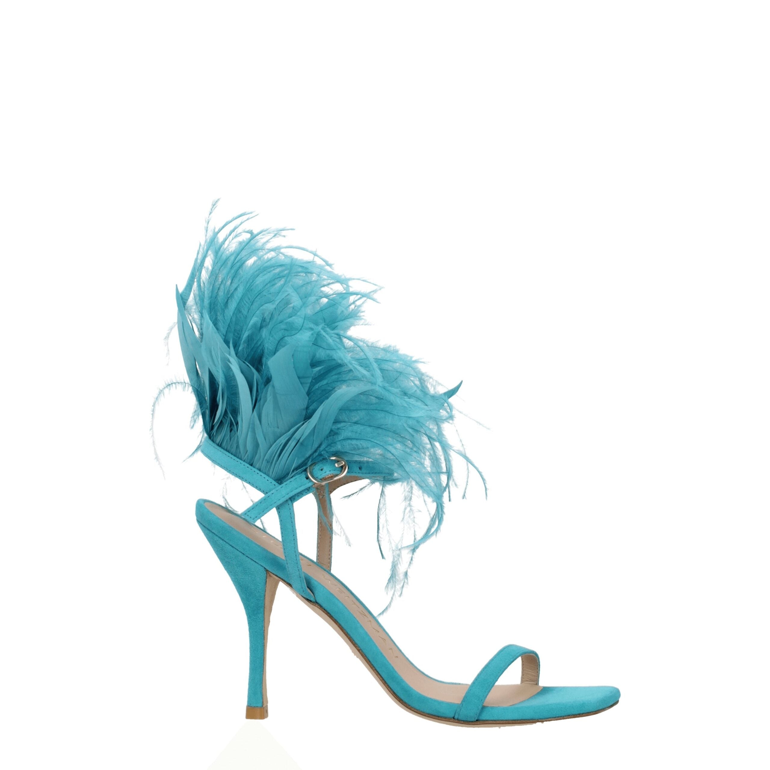Stuart Weitzman Green Leather Sandal